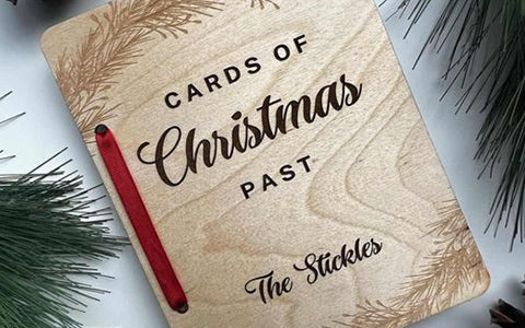 Special Christmas gifts: DIY wooden Christmas cards with laser cutter