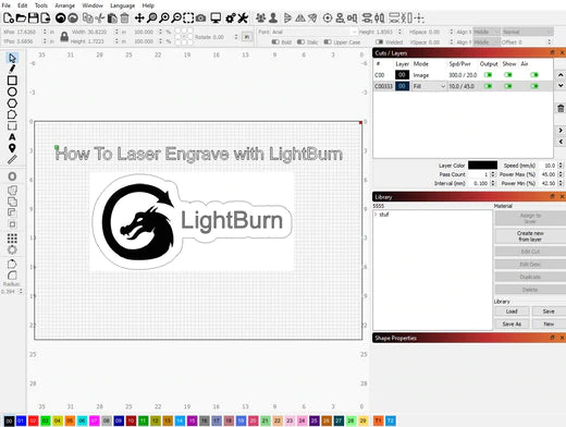 How to Use Lightburn Software: Your First Laser Engraving