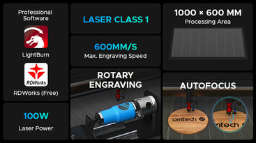 OMTech 100W CO2 Laser Engraver