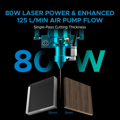 80W CO2 Laser Cutter and Engraver with 900x600mm Engraving Area with Auto Focus| PRONTO 40