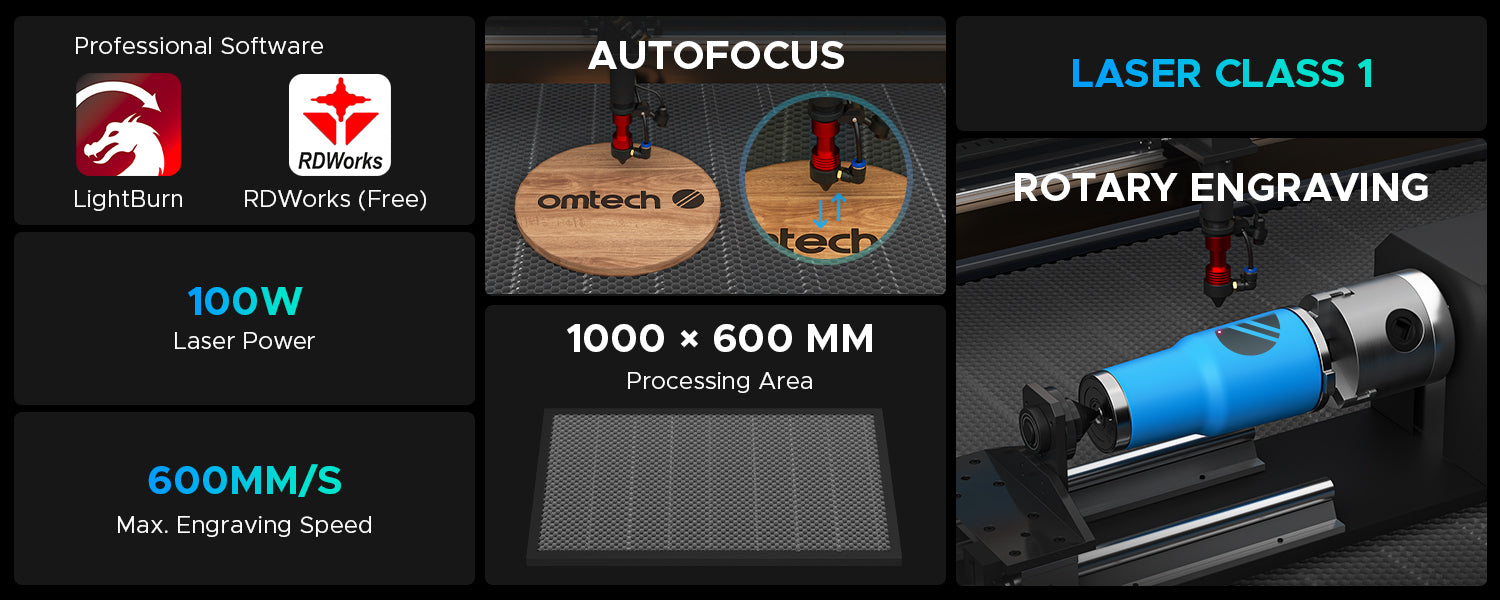 OMTech 100W CO2 Laser Engraver