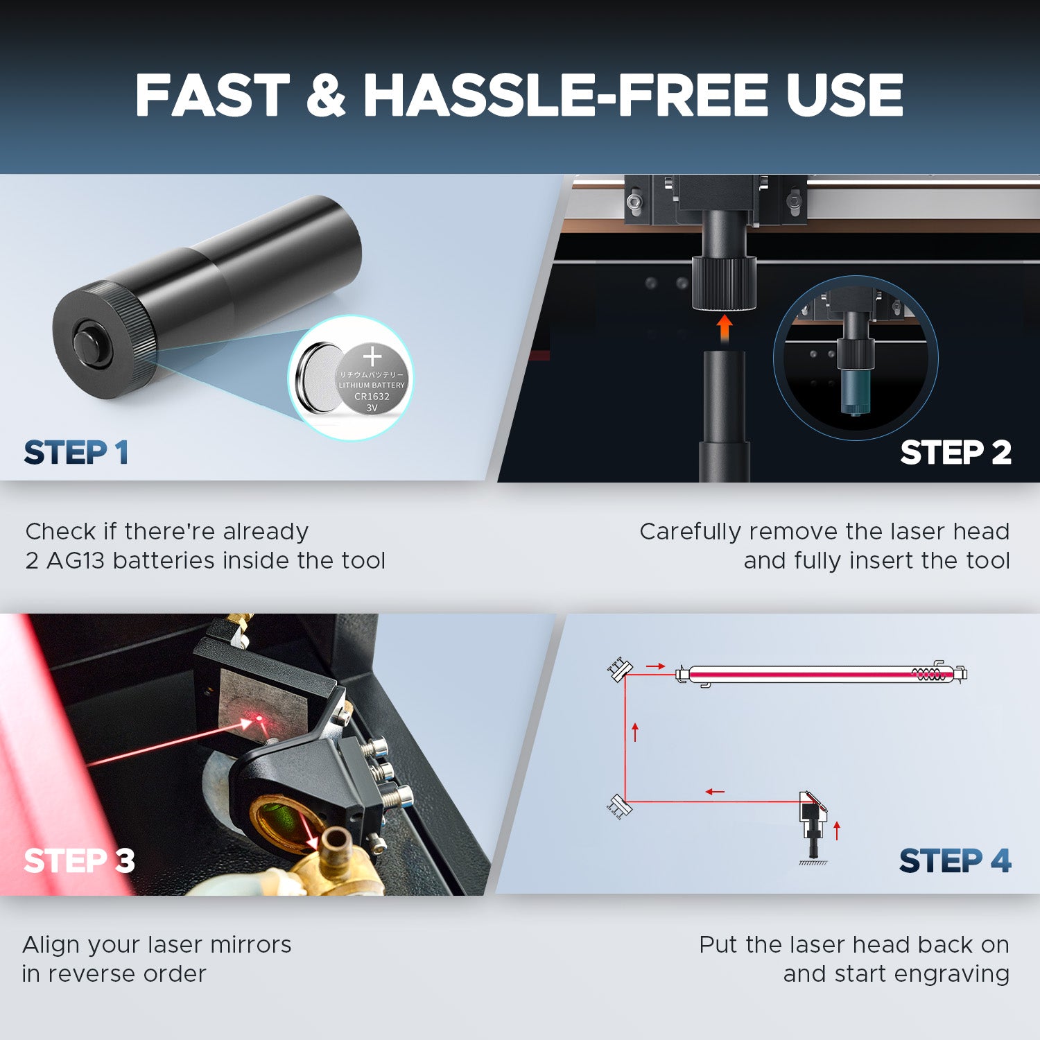 OMTech laser alignment tool