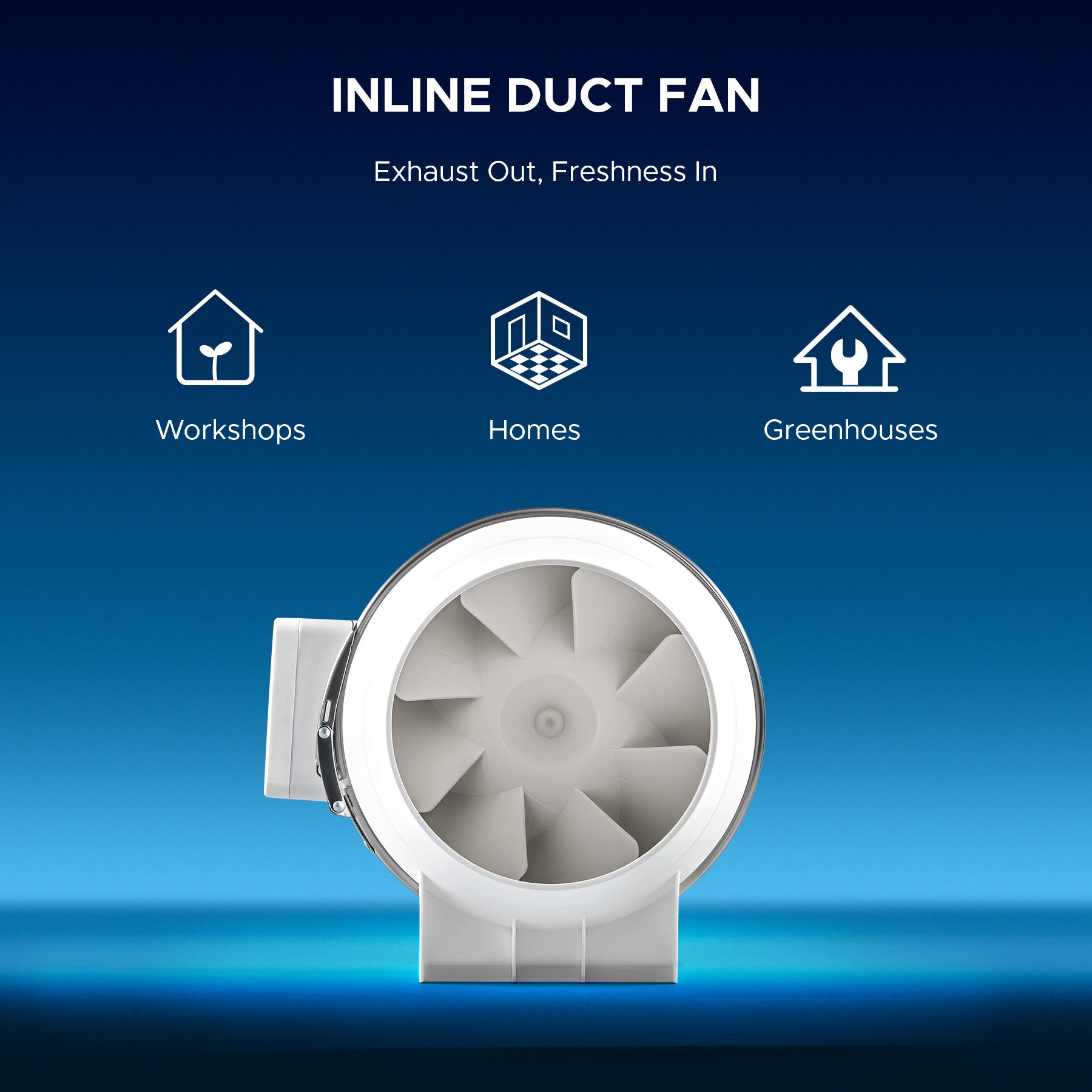 Industrial Exhaust Fan & Duct Fan for Laser Engraver & Cutter