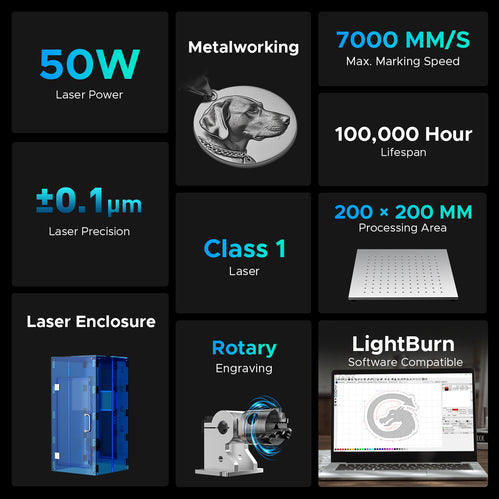 OMTech 50w fiber laser engraver