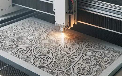 OMTech stone laser engraving